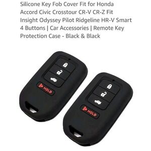 Key Fob Cover Protector Skin Accessories For Honda Accord Civic HR-V Odyssey